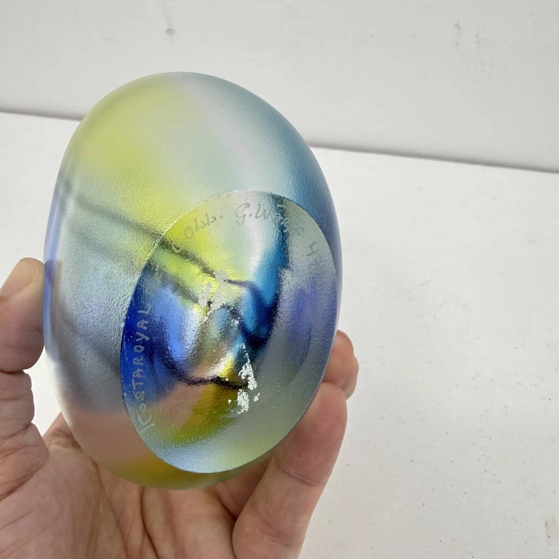Kosta Boda glass vase Royal Art Collection by Göran Wärff for Kosta Boda Sweden