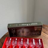 Cristal d’Arques Longchamp – Set de 6 verres à pied n 5 – Vintage 24% PbO