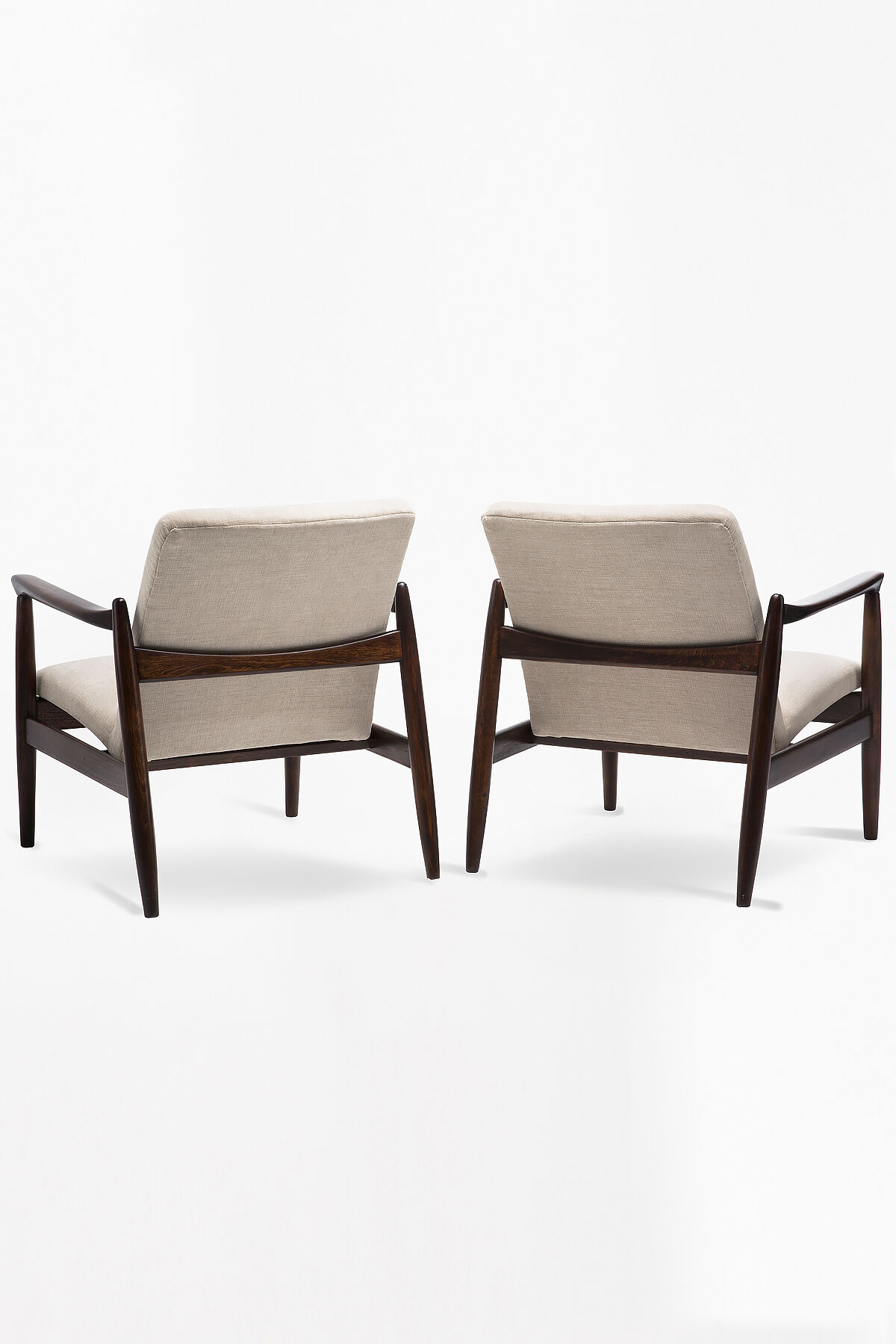 Pair of GFM 64 armchairs from the 1960s.