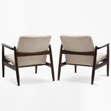 Pair of GFM 64 armchairs from the 1960s.
