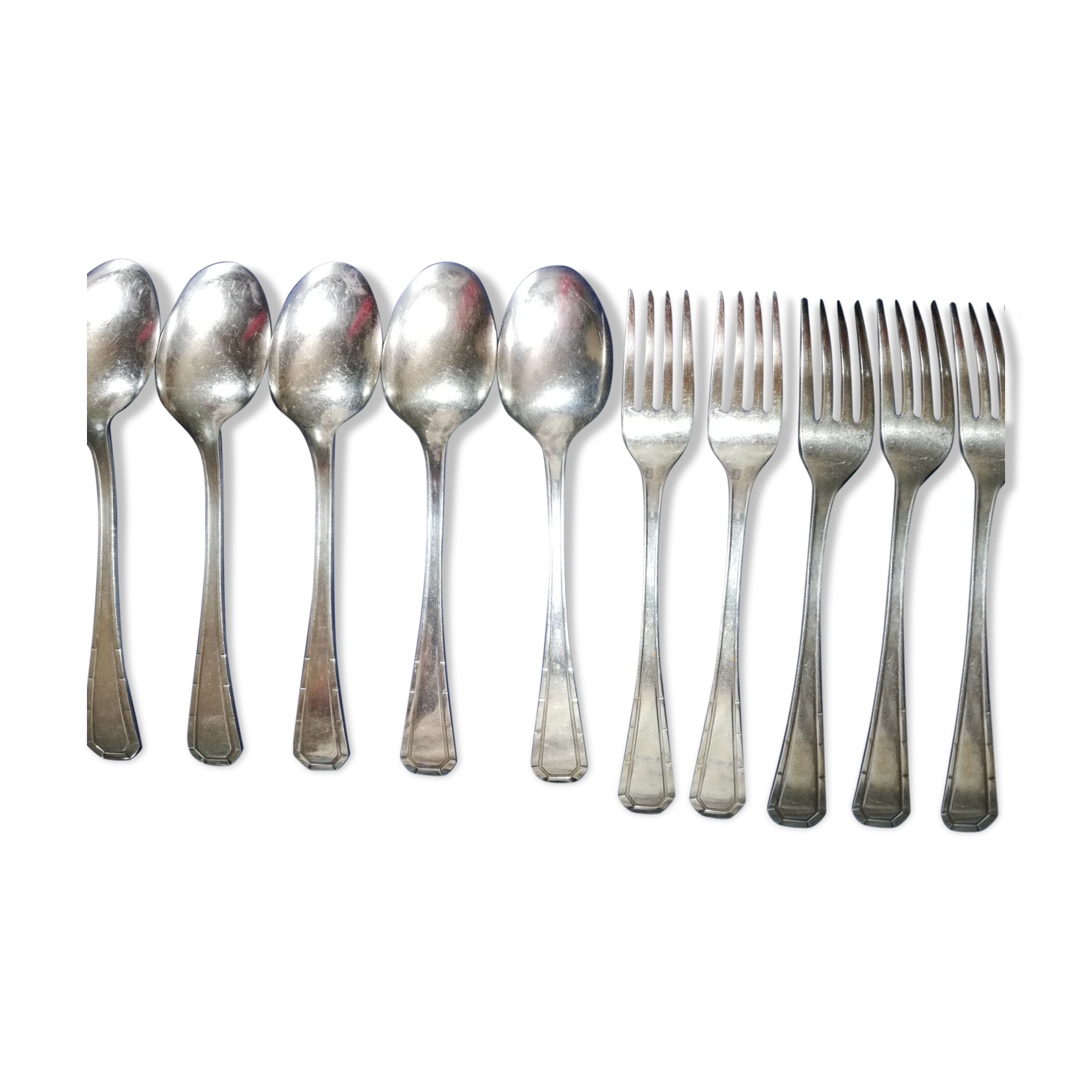 Ensemble de 10 couverts Alfenide 84