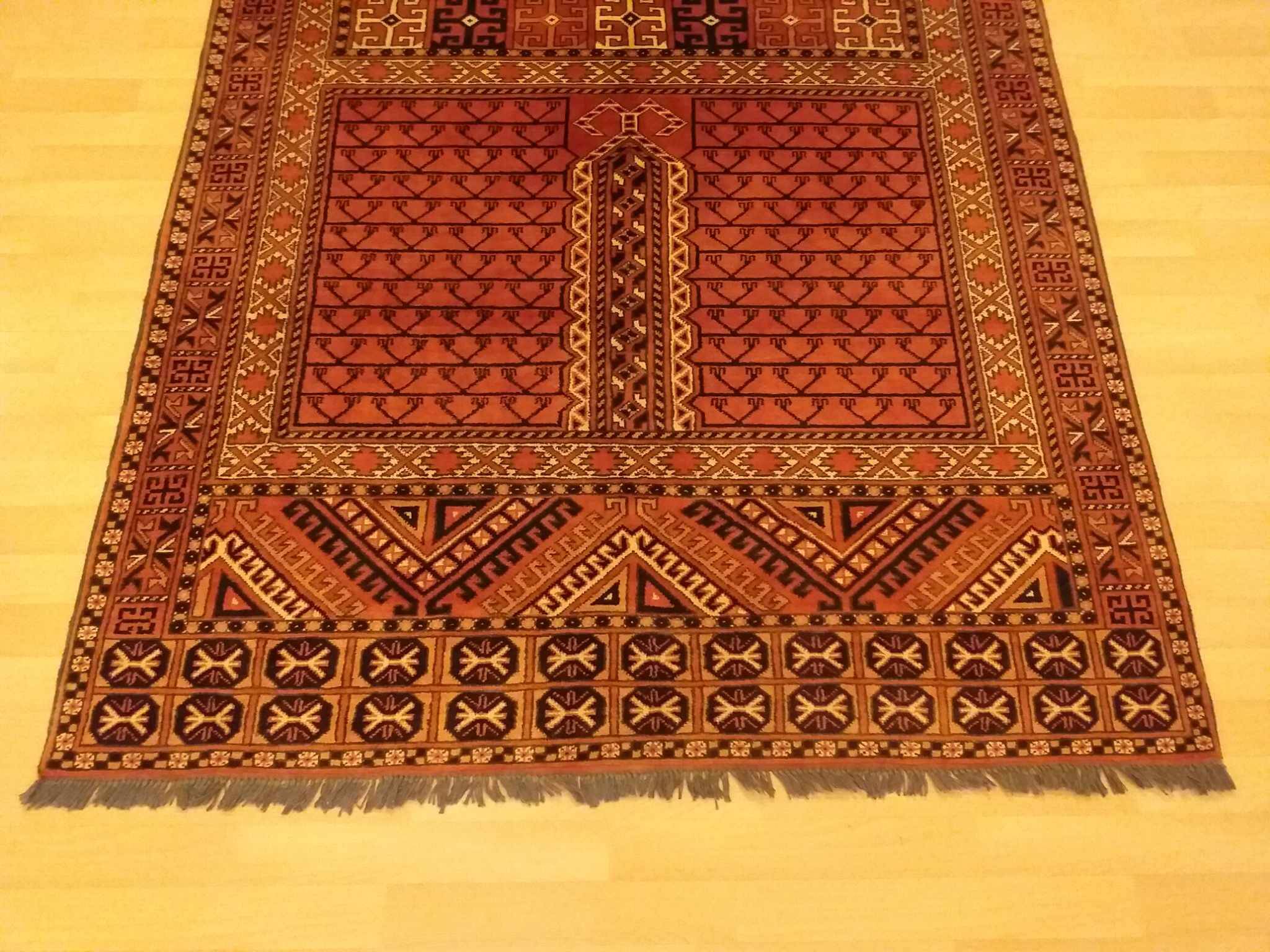 Handmade Afghan Karghai rug 249x162cm