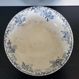 Floréal ironstone salad bowl on pedestal