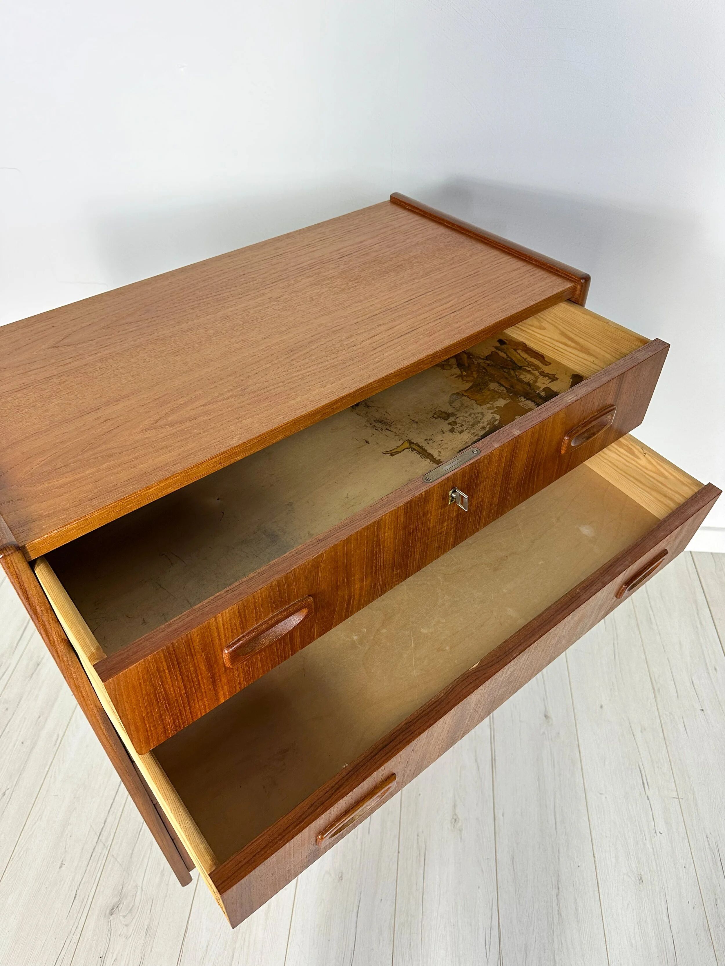 1960s Vintage Original Danish Teak Chest of Drawers