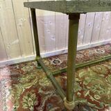 Workshop table in Oak and Brass