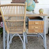 Vintage wicker desk