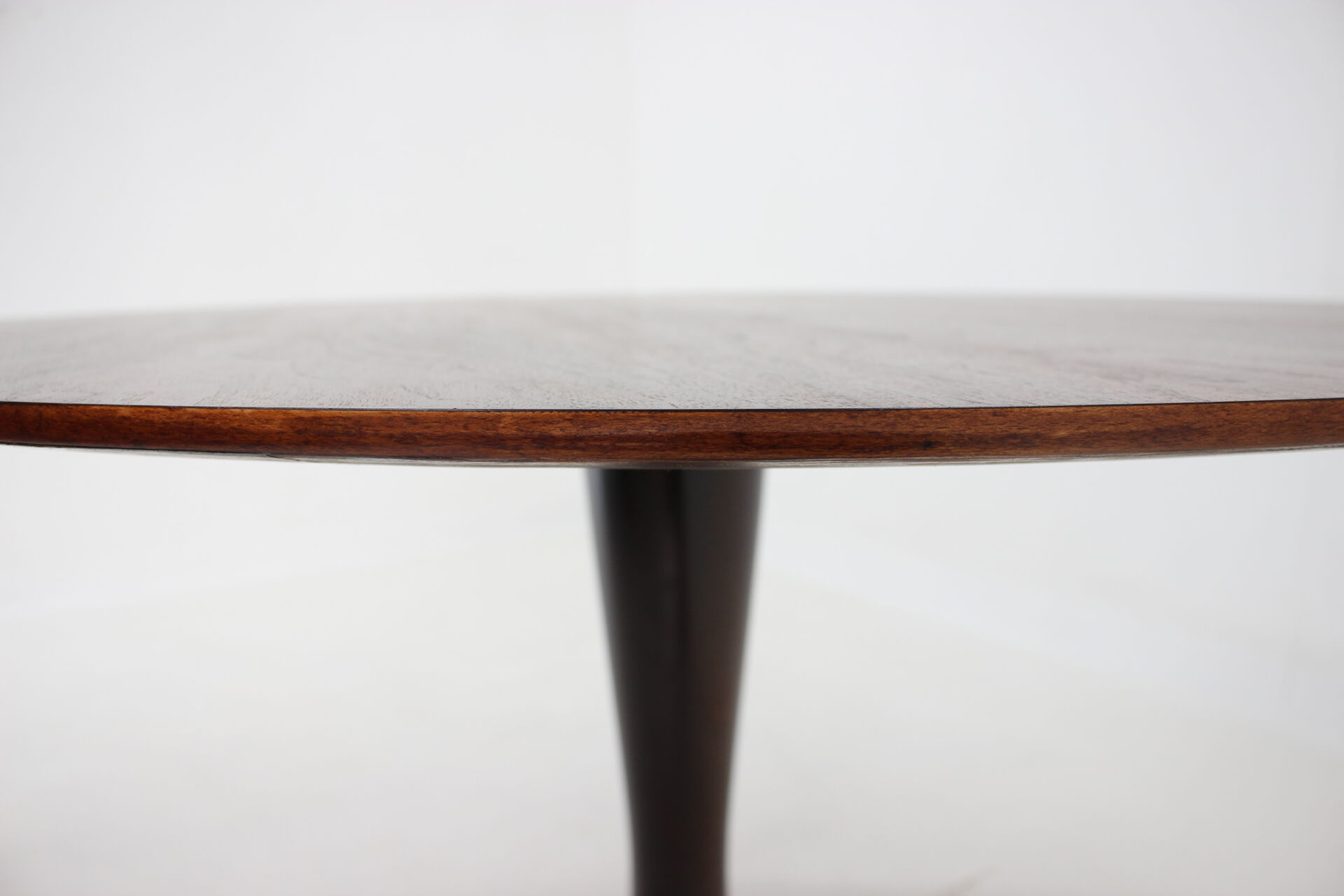 1960s Walnut Round Dining Table,Czechoslovakia