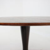 1960s Walnut Round Dining Table,Czechoslovakia