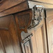 Oak shop counter from the early 20th century.