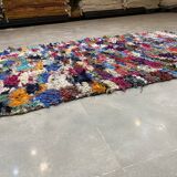 Multicolor carpet in boucherouite fabric 130x250ccm