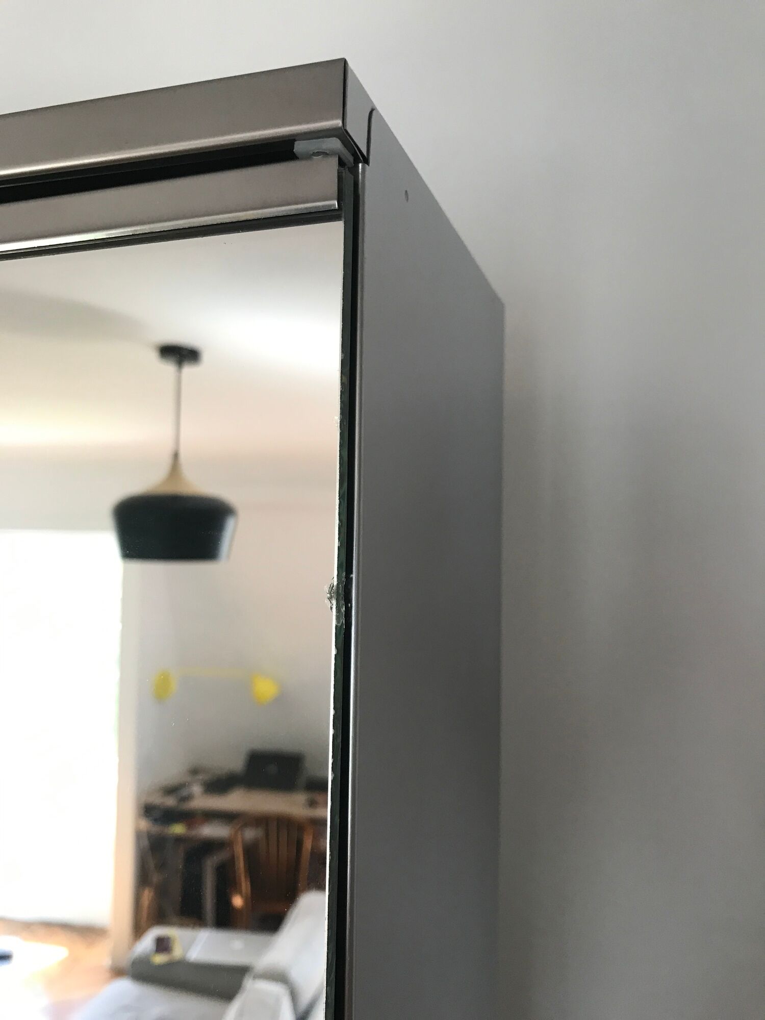 Medical cabinet bathroom all stainless steel and mirror