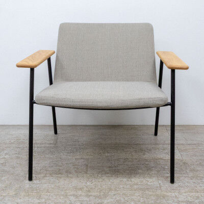 Fauteuil lounge en tissu beige Inclass Xail