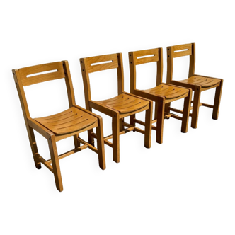 4 chaises design attribuées à André Sornay années 60