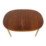 Scandinavian walnut dining table, Sweden, 1960