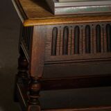 Scandinavian oak stool/box from the early 20th century, 1900s.