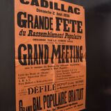 Poster "Great Festival of the People's Gathering" - Cadillac - 1936
