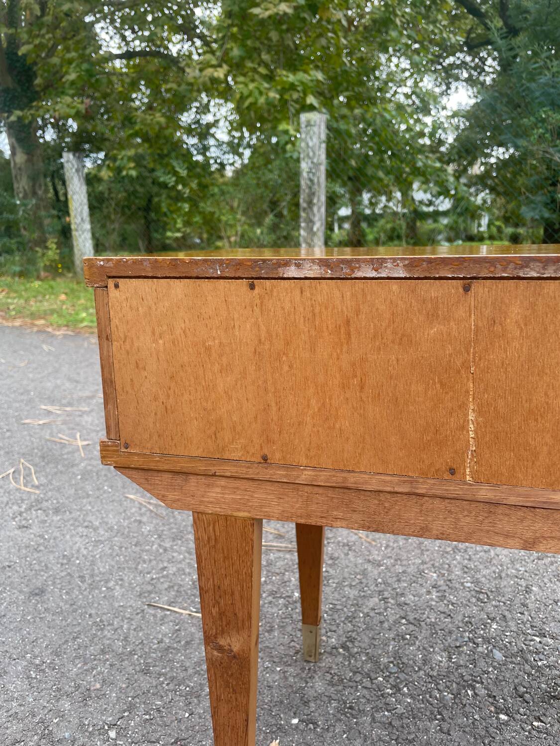 Bedside table with compass feet, 1960s