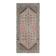 Vintage Turkish Oushak handmade wool cotton pink runner rug 117x254