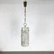 Hollywood Regency Ice Glass Hanging Light, J. T. Kalmar Lights, Austria, 1950s