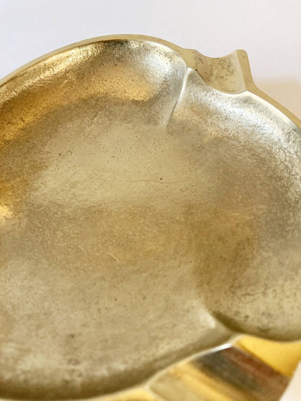 Art Deco brass ashtray