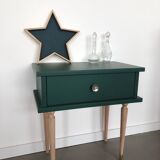 Chevet vert bilboquet déco