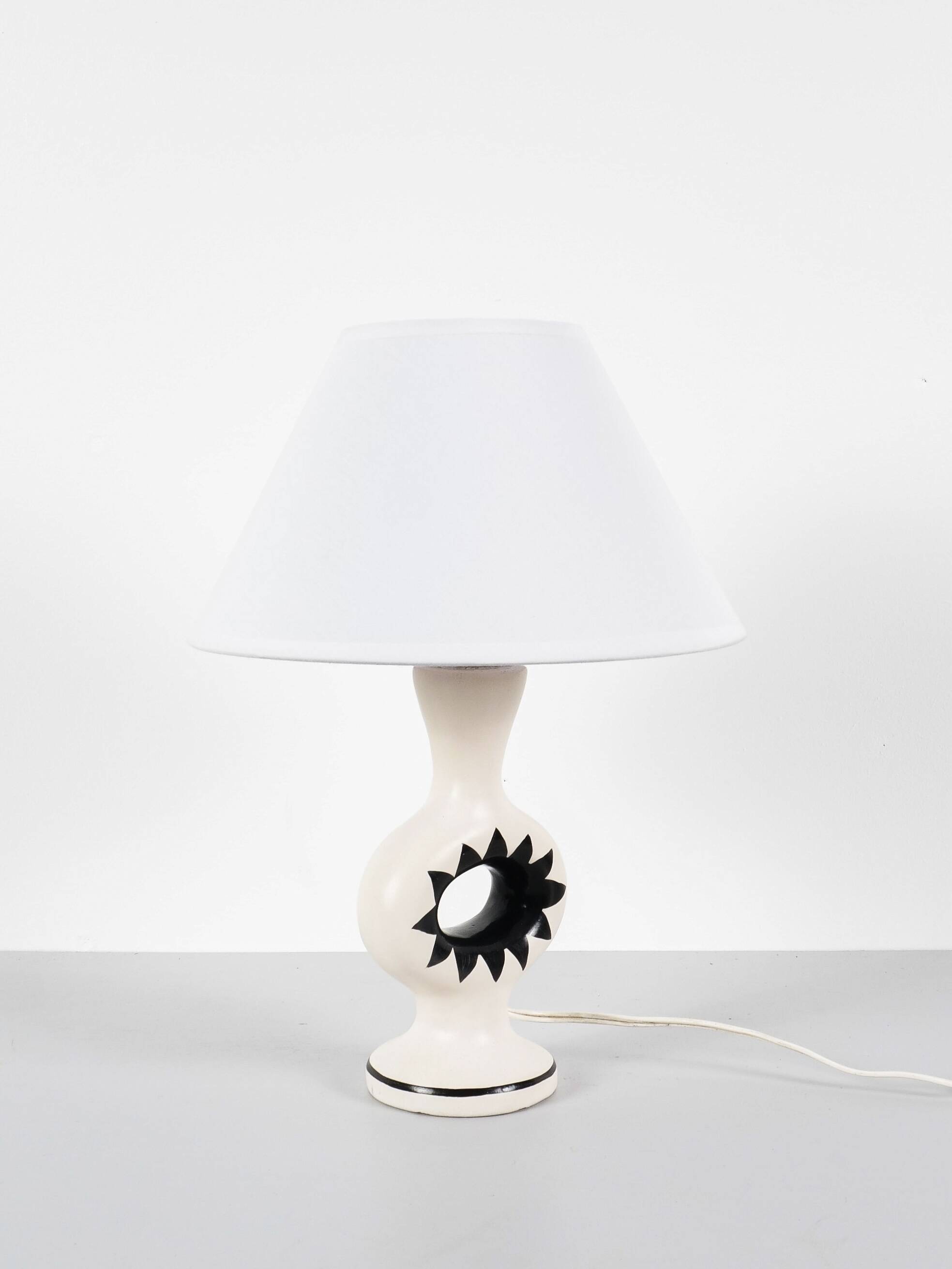 Lampe de table en céramique Roger Capron (attribué à), vers 1950