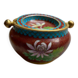 Chinese cloisonné enamel ashtray