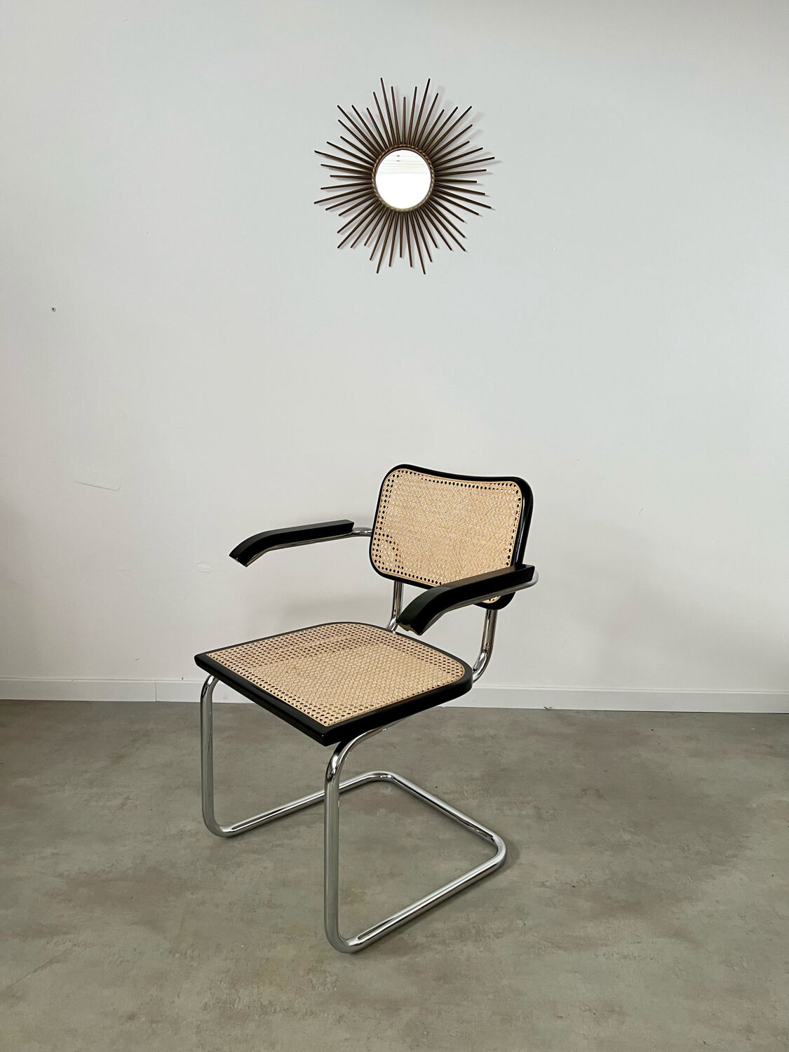 Old armchair Cesca B64 design Marcel Breuer 1970 Made in Italy
