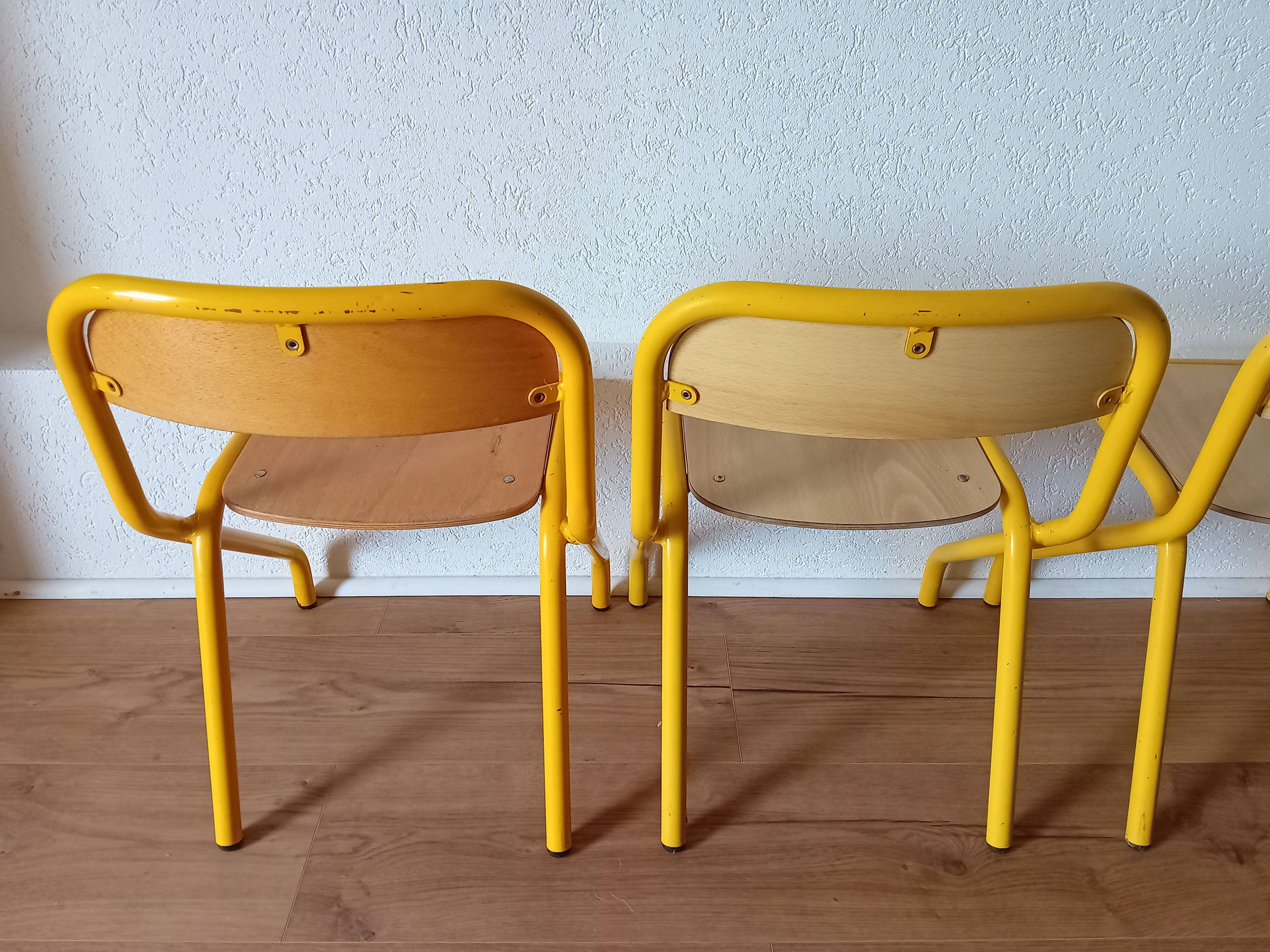 Lot de 4 chaises maternelle