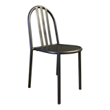 Set of 4 grey metal chairs no. 222 by Robert Mallet-Stevens, edition 80