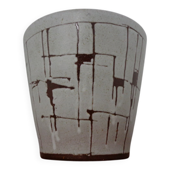 Large lava ceramic cachepot, 1970s