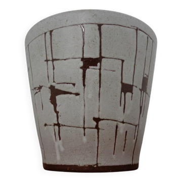 Large Lava Ceramic Cachepot, 1970s