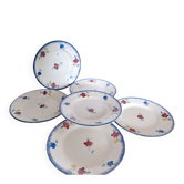 6 dessert plates Mary-Lou Digoin Sarreguemines