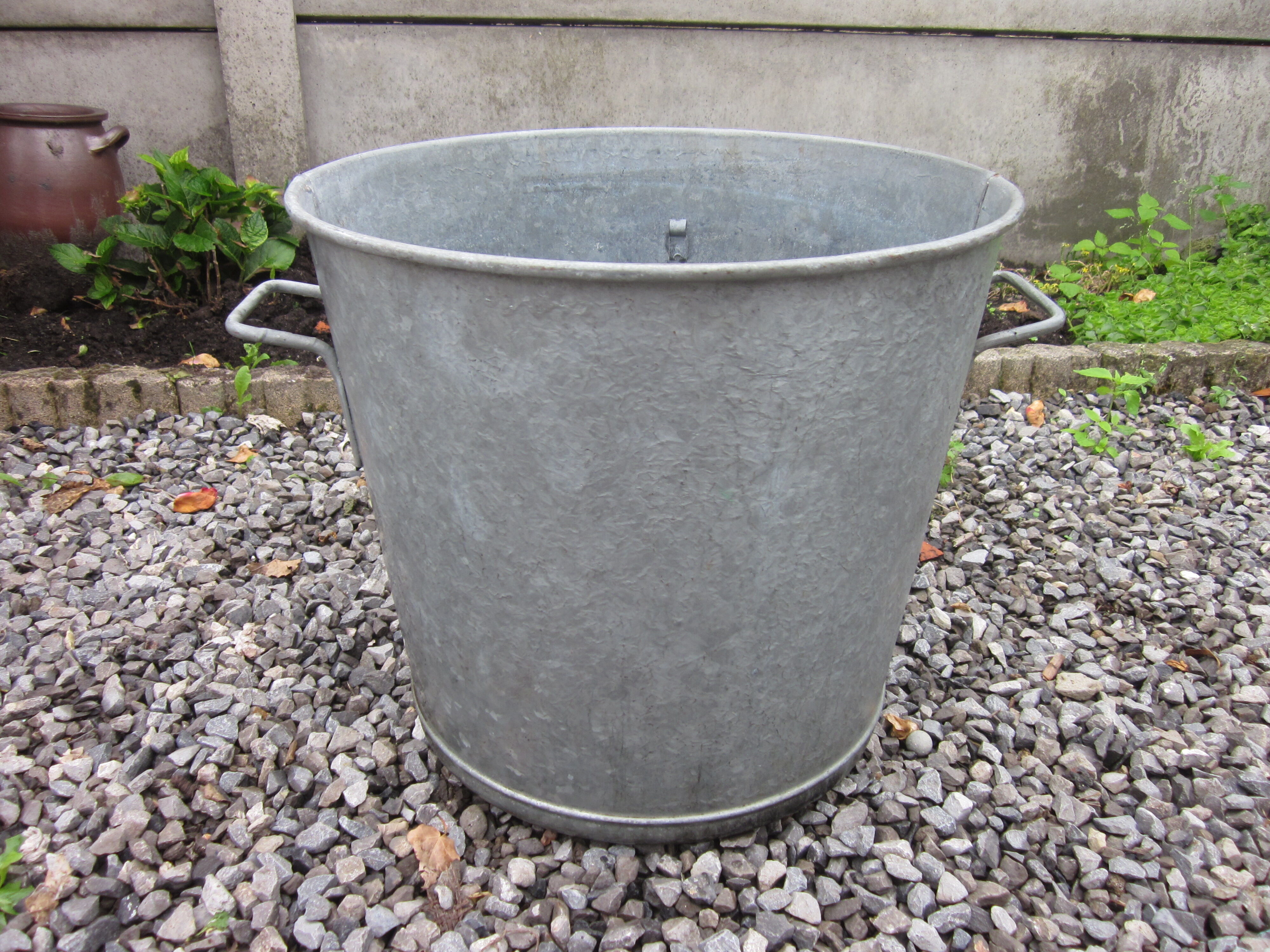 Old zinc basin
