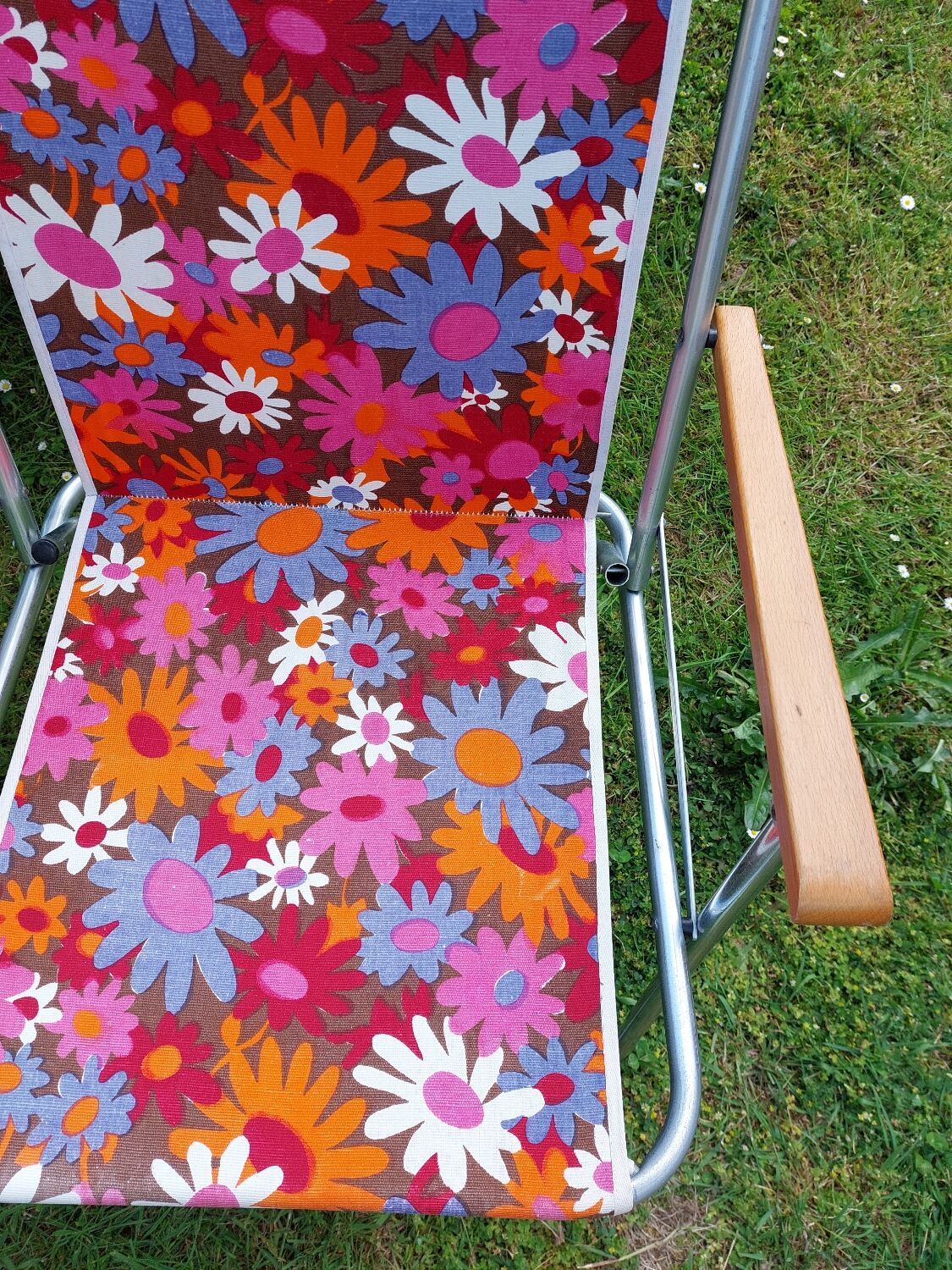 2 folding garden chairs 70s