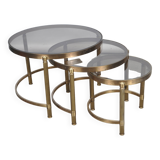 Tables basses gigognes en laiton