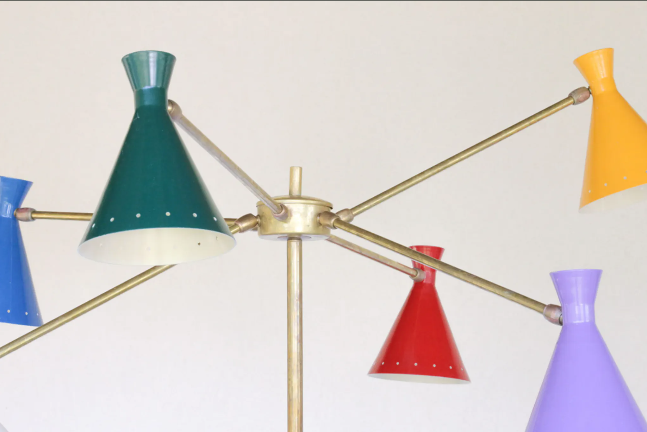 Lampadaire italien vintage en chêne foncé, 1960