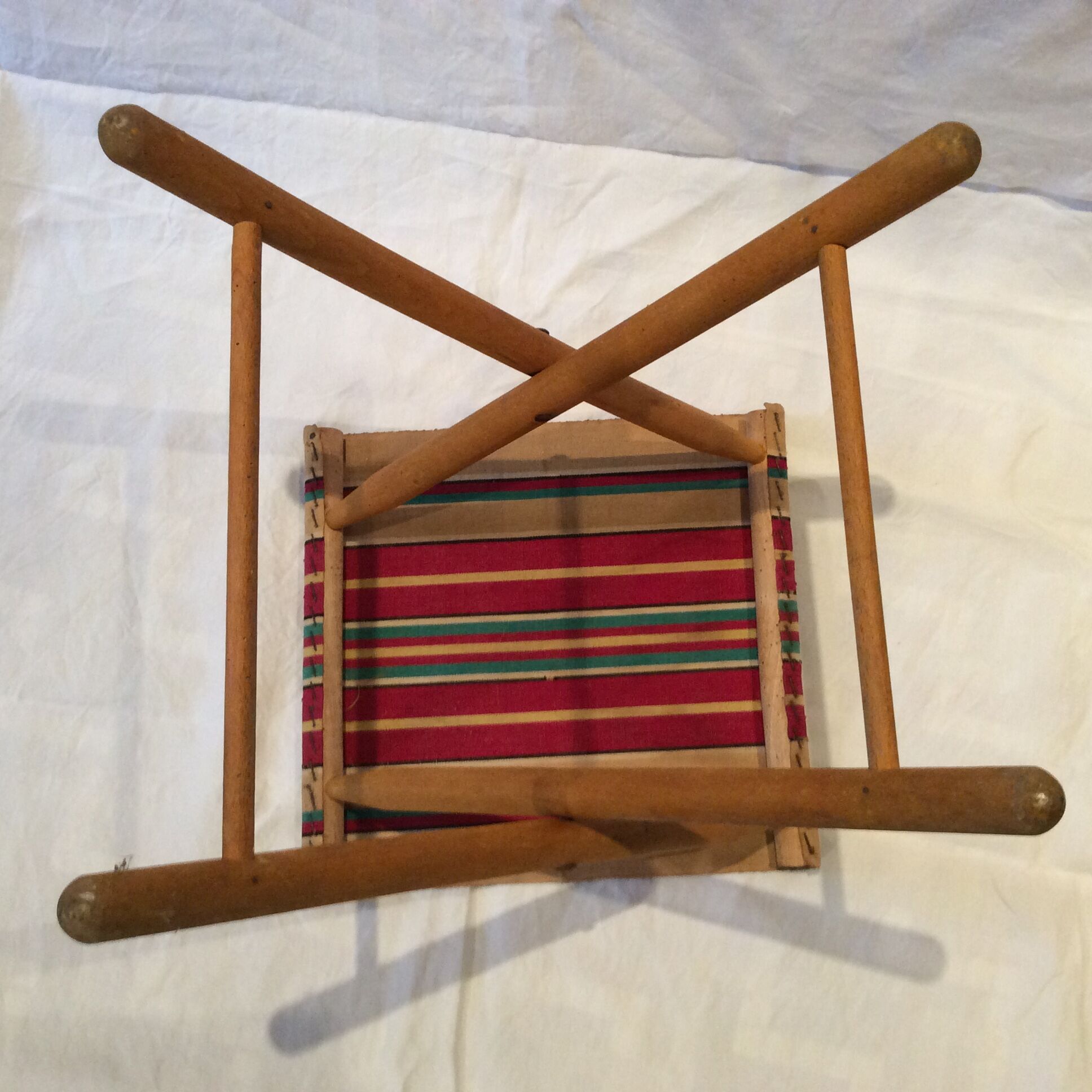 Folding vintage stool