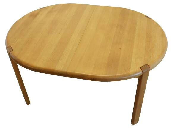 Niels Bach oval dining table 'Korshavn' - japandi / vintage / Danish design