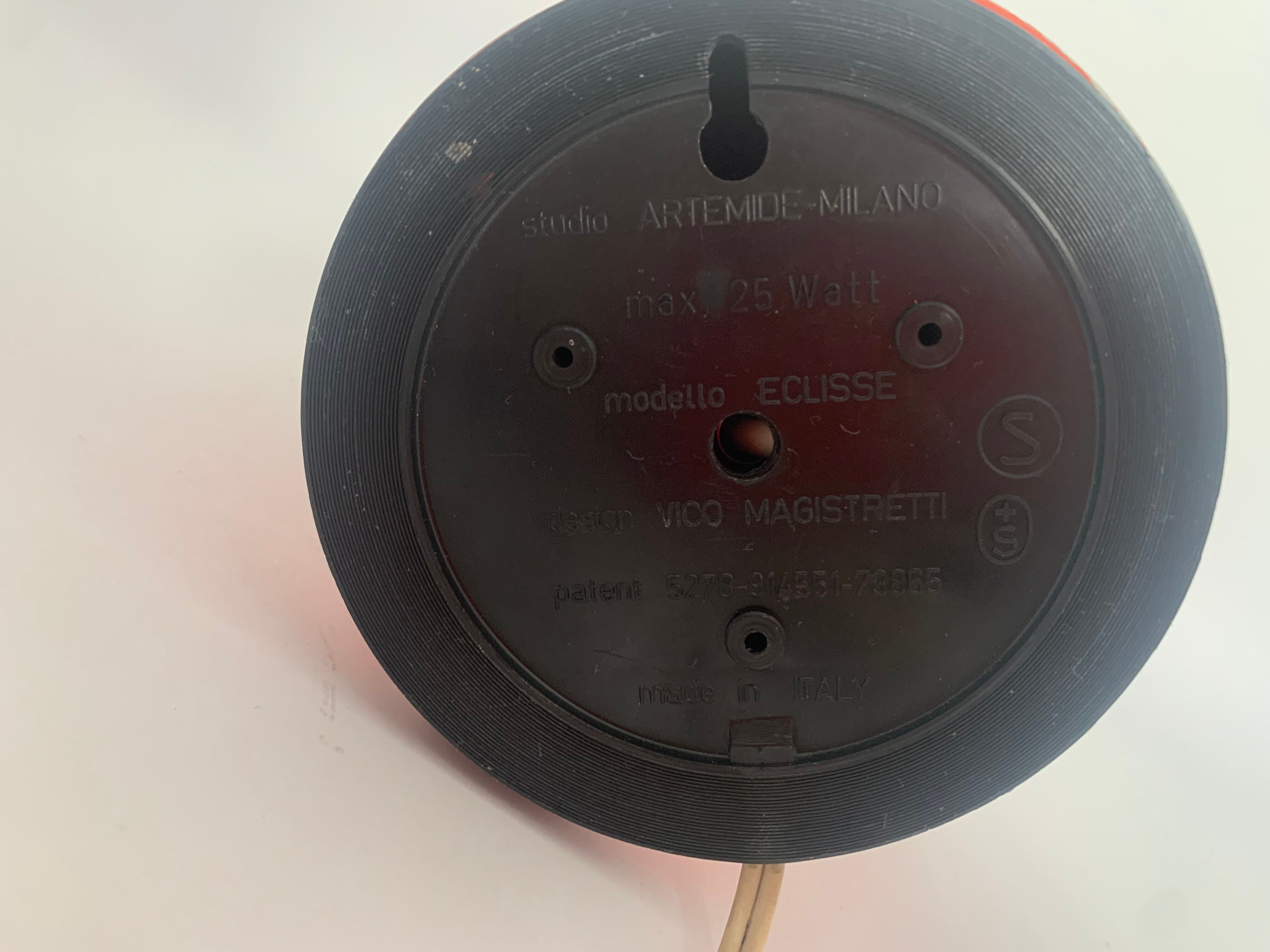 Lampe de table Eclisse par Vico Magistretti pour Artemide, 1960s