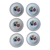 Set of 6 Saint Amand Maïté plates