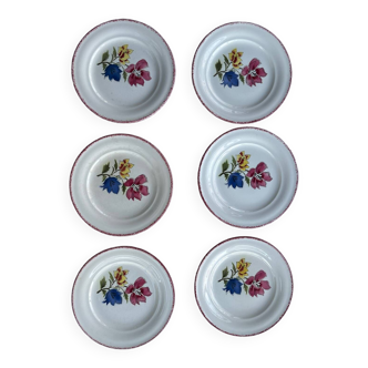 Set of 6 Saint Amand Maïté plates