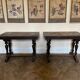 Paire de tables d’estaminet, fin XVIIIème siècle