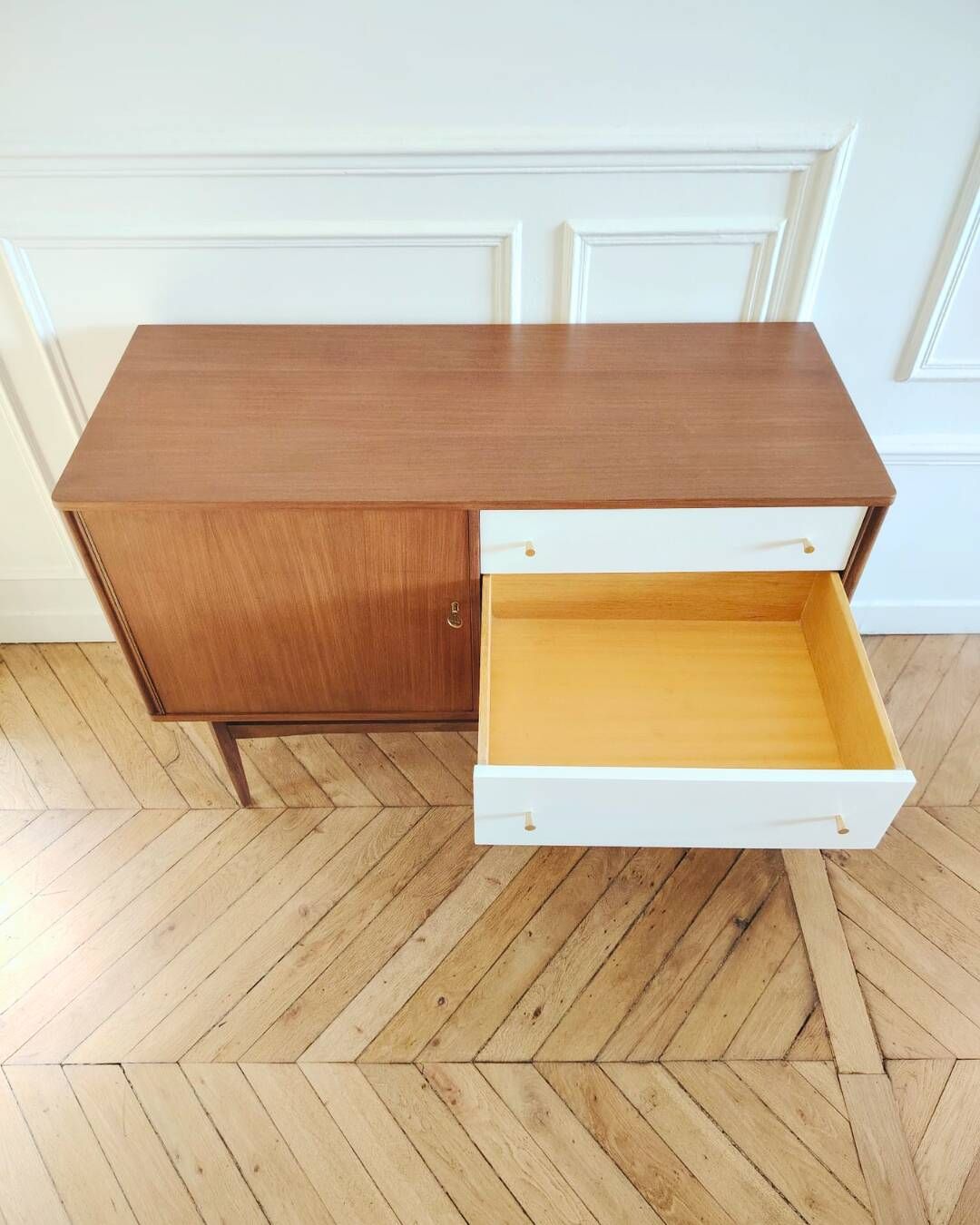 Renovated vintage buffet/enfilade, Scandinavian style, 1960s.