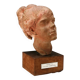 Sculpture moderne tête de jeune fille signée Mario Bertozzi Italie années 1960