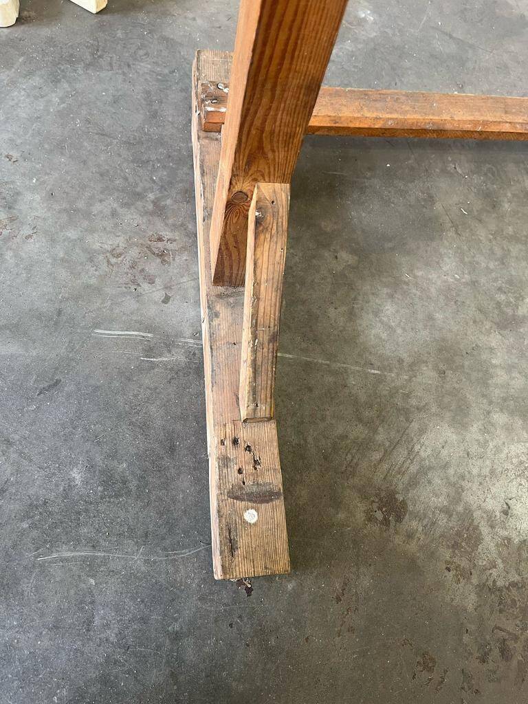 Vintage XL double-sided coat rack with 20 hanging points