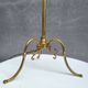 Telescopic floor lamp in gold brass from the 1950s with lampshade.
