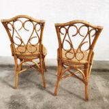 Pair of rattan chairs