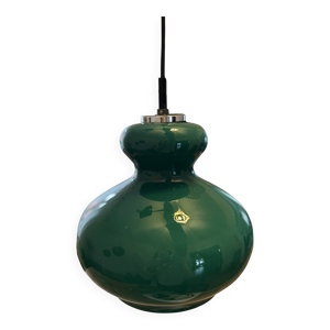 Suspension vintage en - opaline verte