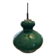 Vintage green opaline suspension "Gourde" – 1970s